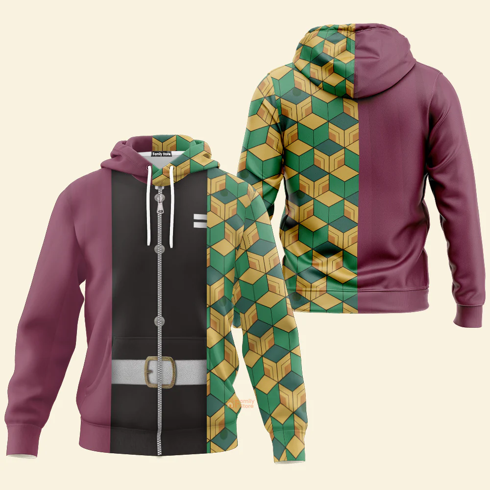 Demon Slayer Giyuu Costume Cosplay - Hoodie - Image 3