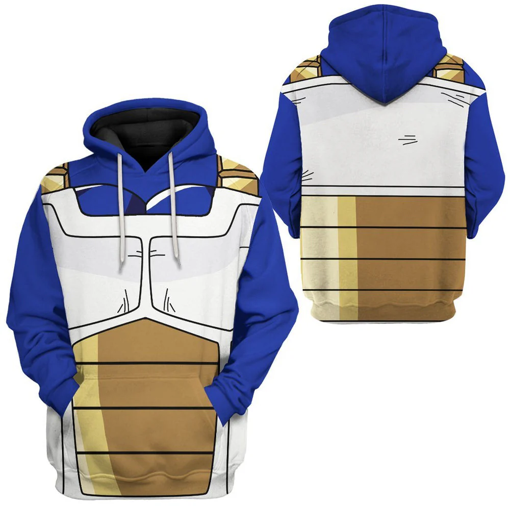 Goku Vegeta Saiyan Battle Armor Dragon Ball Hoodie For Men And Women - Image 3
