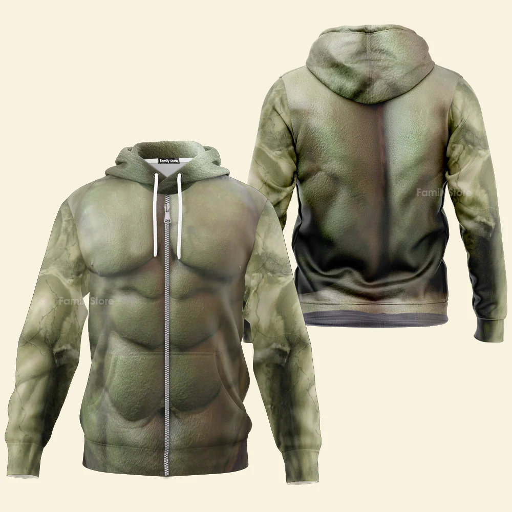Incredible Hulk Costume Cosplay Hoodie - Image 3