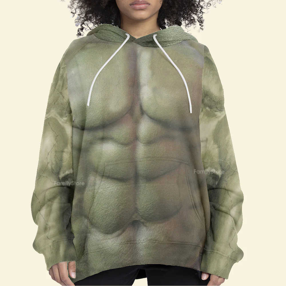 Incredible Hulk Costume Cosplay Hoodie - Image 5