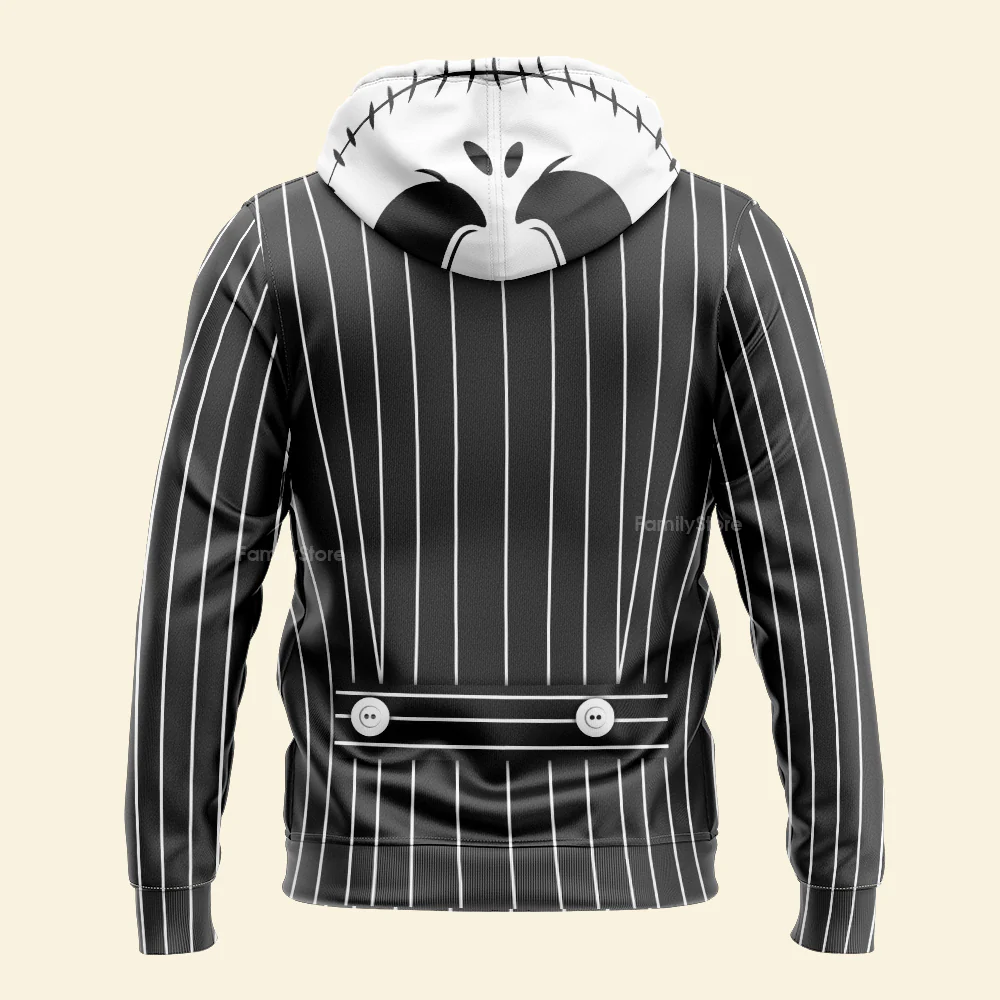 Jack Skellington Halloween Costume Cosplay Hoodie - Image 4