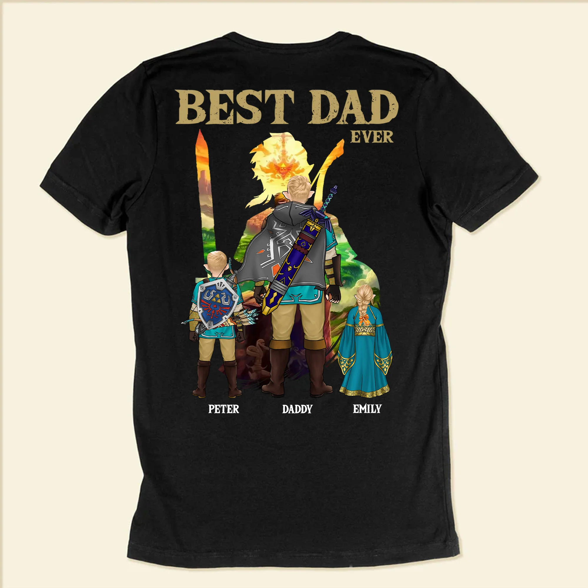 Best Dad Best Legend Of Zelda - Gift For Father's Day - Personalized TShirt 2 SidE CL07 - Image 5