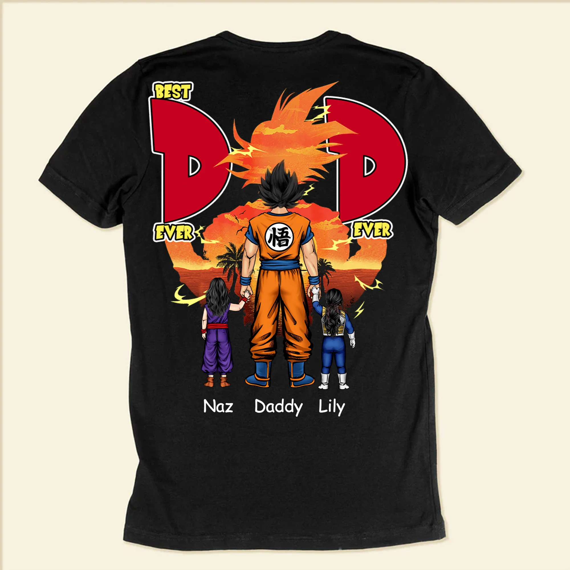 Dragon Ball Best Dad Ever Two Side - Gift For Dad - Personalized Tshirt CL03 - Image 6