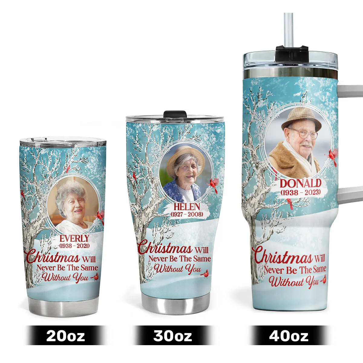 Christmas Will Never Be The Same Without You | Personalized Stainless Steel Tumbler - Image 4