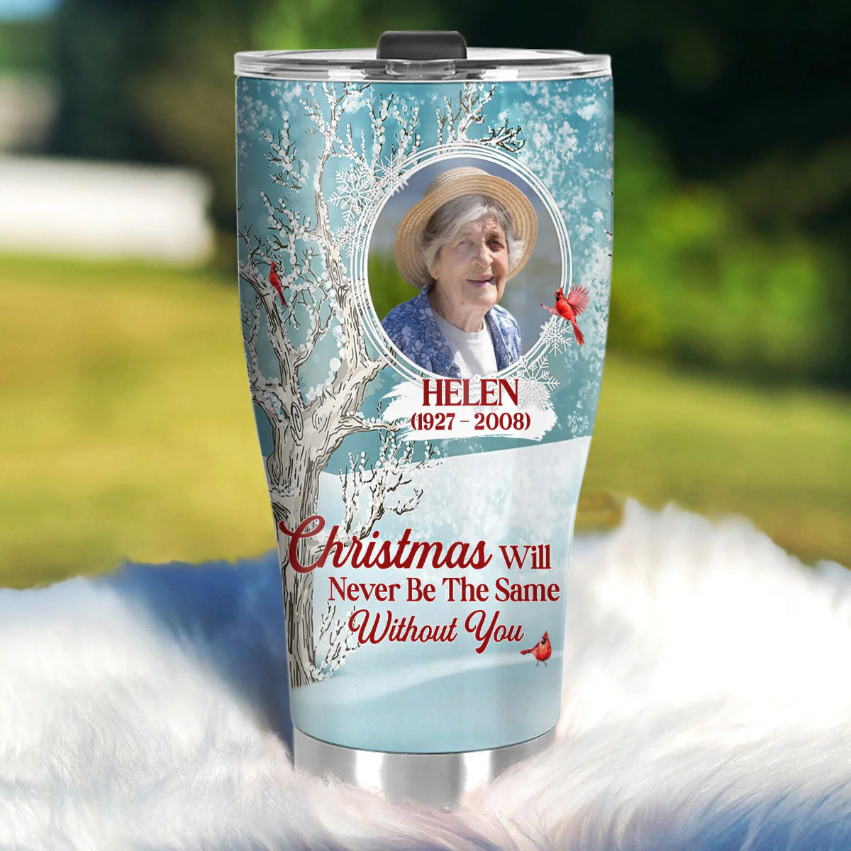 Christmas Will Never Be The Same Without You | Personalized Stainless Steel Tumbler - Image 5