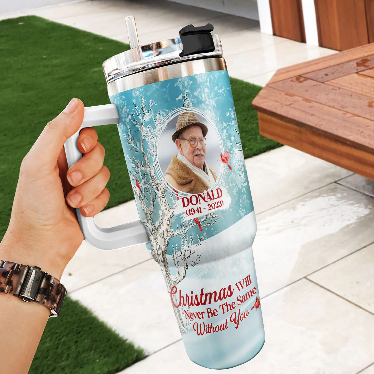Christmas Will Never Be The Same Without You | Personalized Stainless Steel Tumbler - Image 6