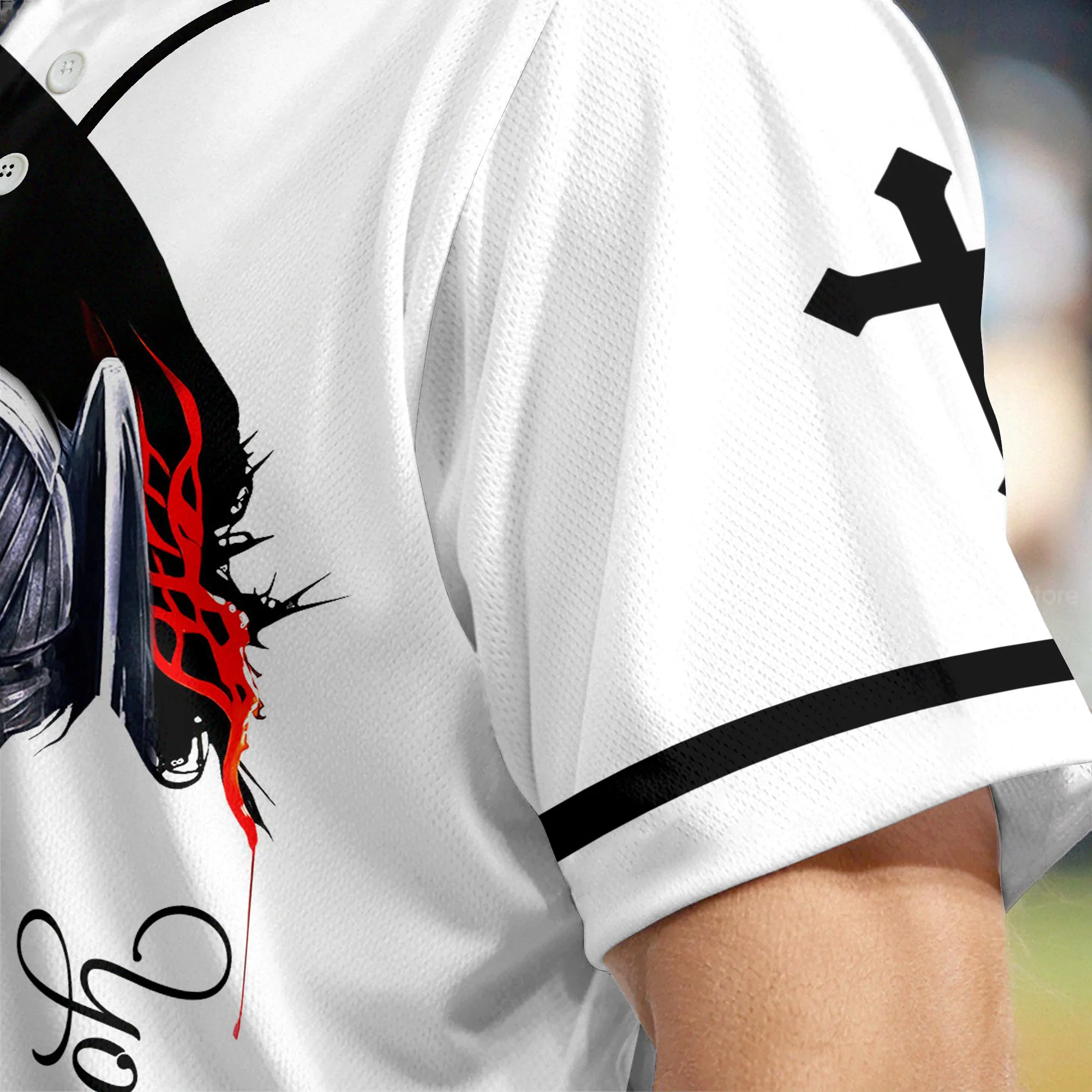 Custom Name Believe And Have Faith Christians - Personalized Baseball Jersey - Christant Gift For Him - Image 5