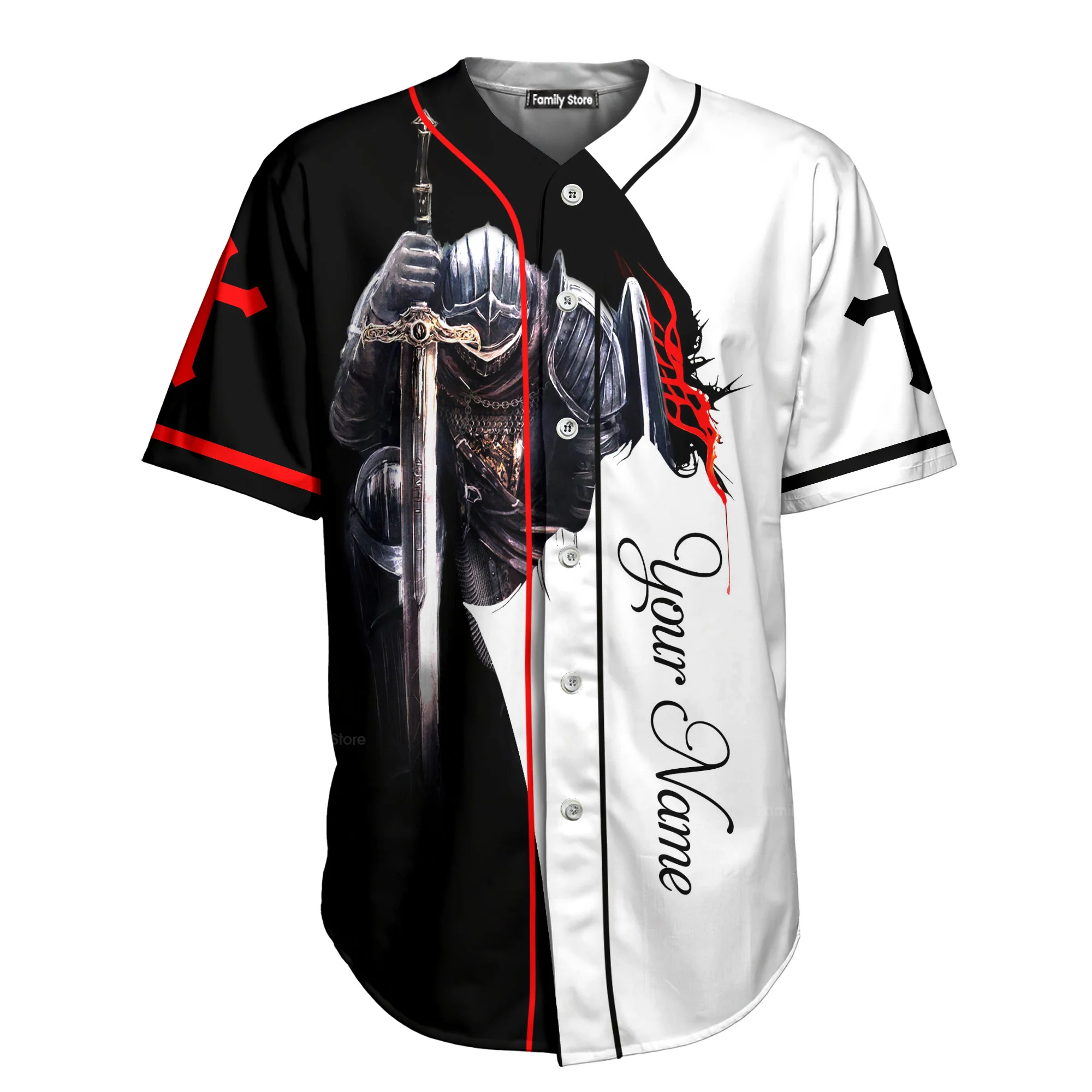 Custom Name Believe And Have Faith Christians - Personalized Baseball Jersey - Christant Gift For Him - Image 6