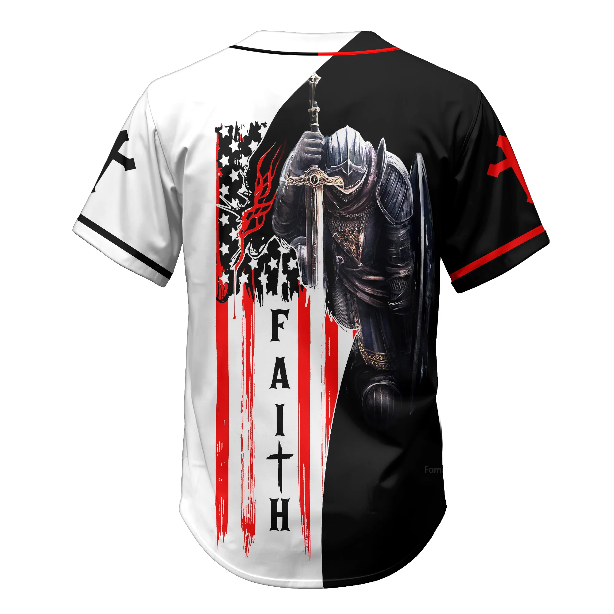 Custom Name Believe And Have Faith Christians - Personalized Baseball Jersey - Christant Gift For Him - Image 7