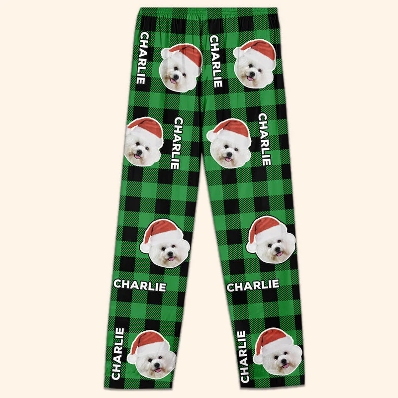 Custom Photo Enjoy Christmas With Furry Friends - Christmas Gift For Pet Owners, Pet Lovers - Personalized Pajama Pants NA94 - Image 3