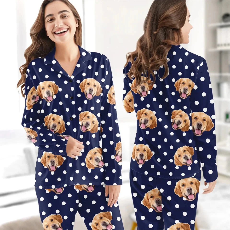Custom Photo Pet Love Like Wearing Their Faces On Your Pajamas - Christmas Gift For Pet Owners, Pet Lovers - Personalized Pajama NA94 - Image 3