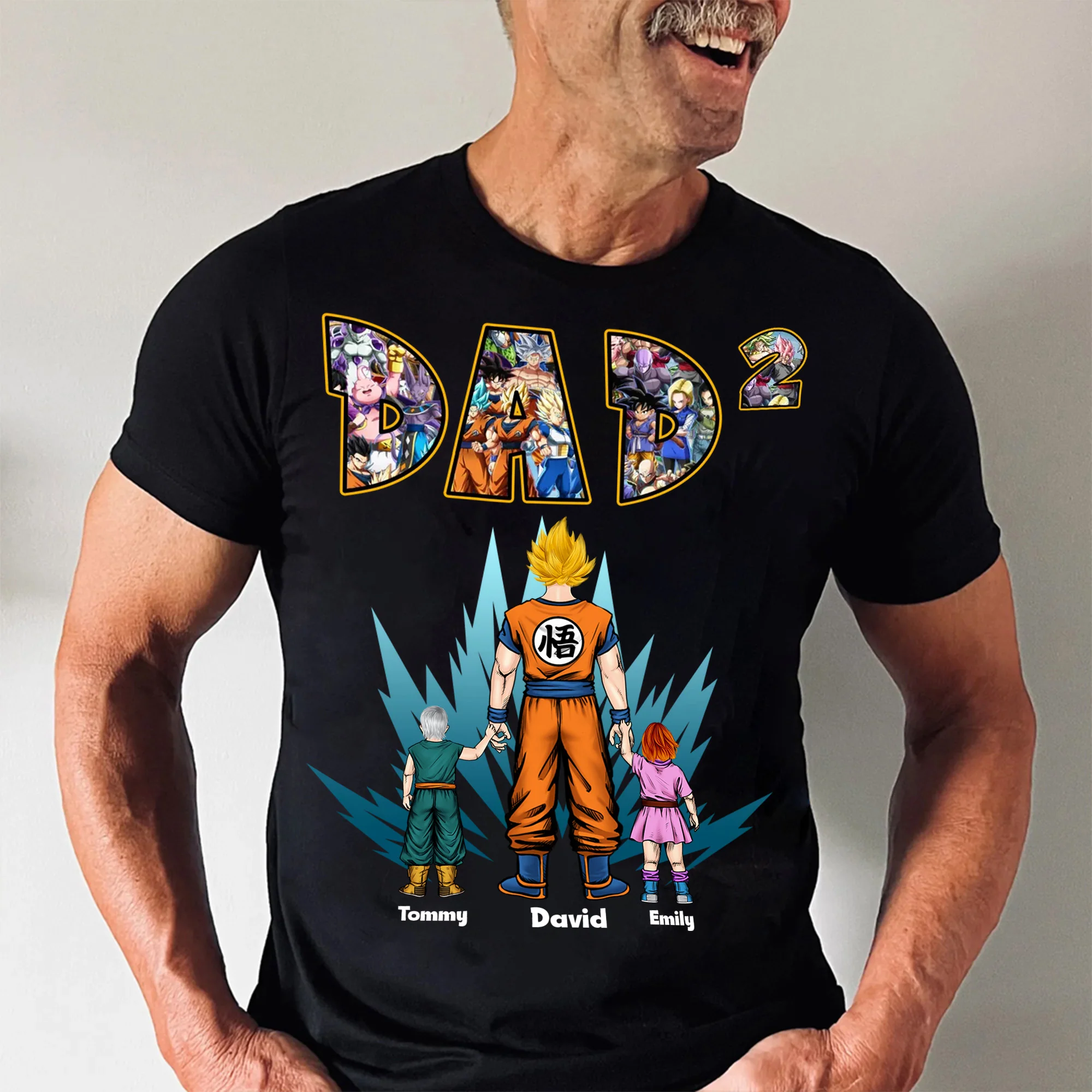 Daddy You Are My Favorite Saiyan - Gift For Father's Day - Personalized Shirt 2 Side - Image 3