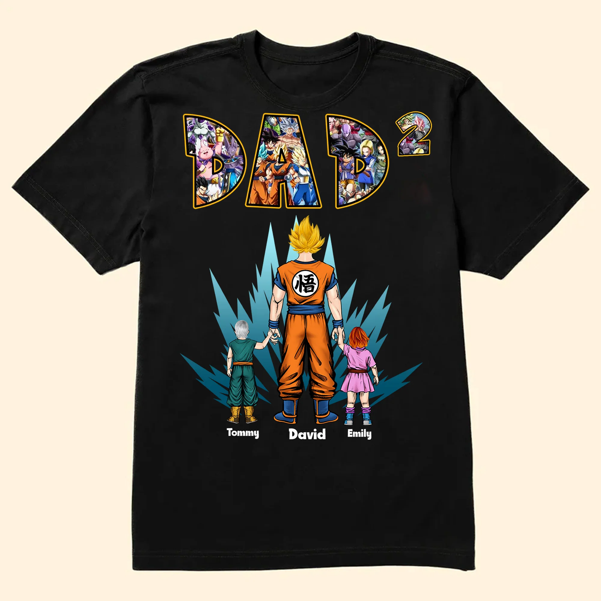 Daddy You Are My Favorite Saiyan - Gift For Father's Day - Personalized Shirt 2 Side - Image 4