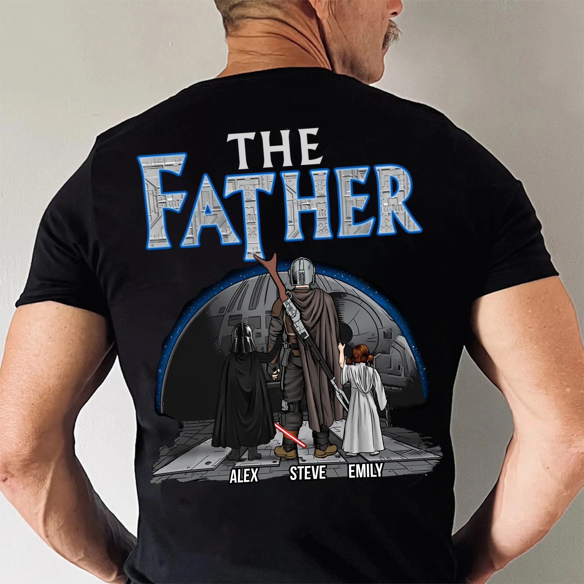 Stwa Dadlorian The Father Of Us - Gift For Father's Day - Personalized Shirt 2 Side CL08 - Image 3