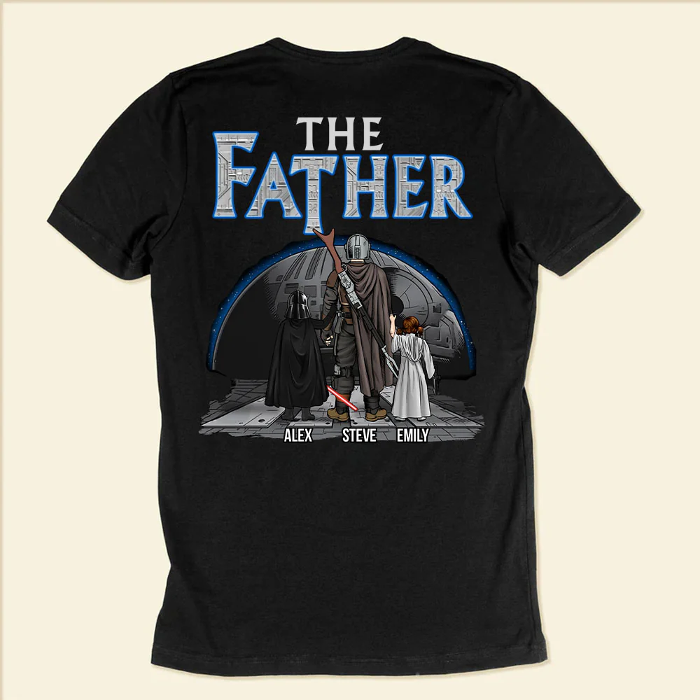 Stwa Dadlorian The Father Of Us - Gift For Father's Day - Personalized Shirt 2 Side CL08 - Image 5