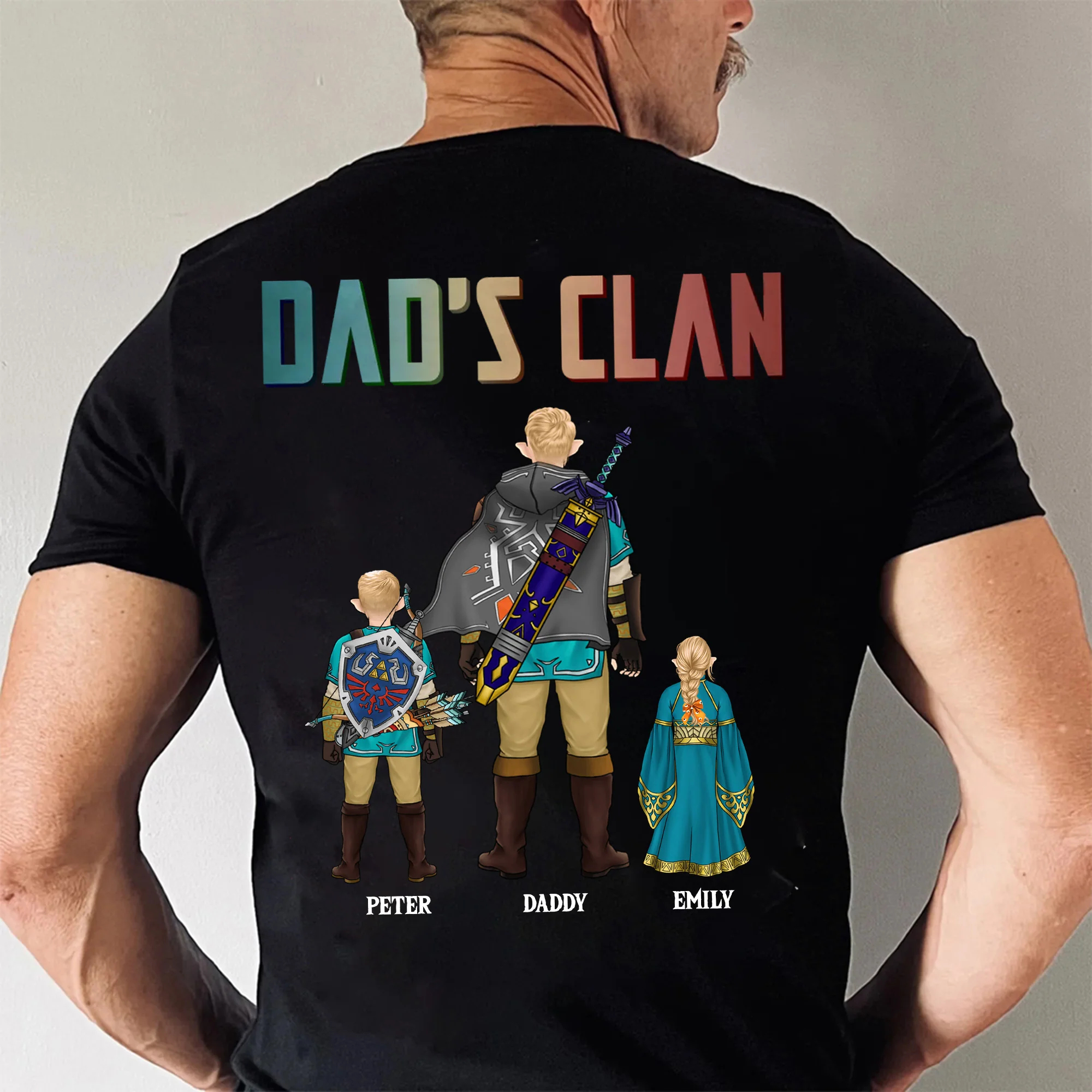 Dad's Clan Clarified No1 In The Galaxy Zelda Dad - Gift For Father's Day - Personalized Shirt 2 Side CL07 - Image 3