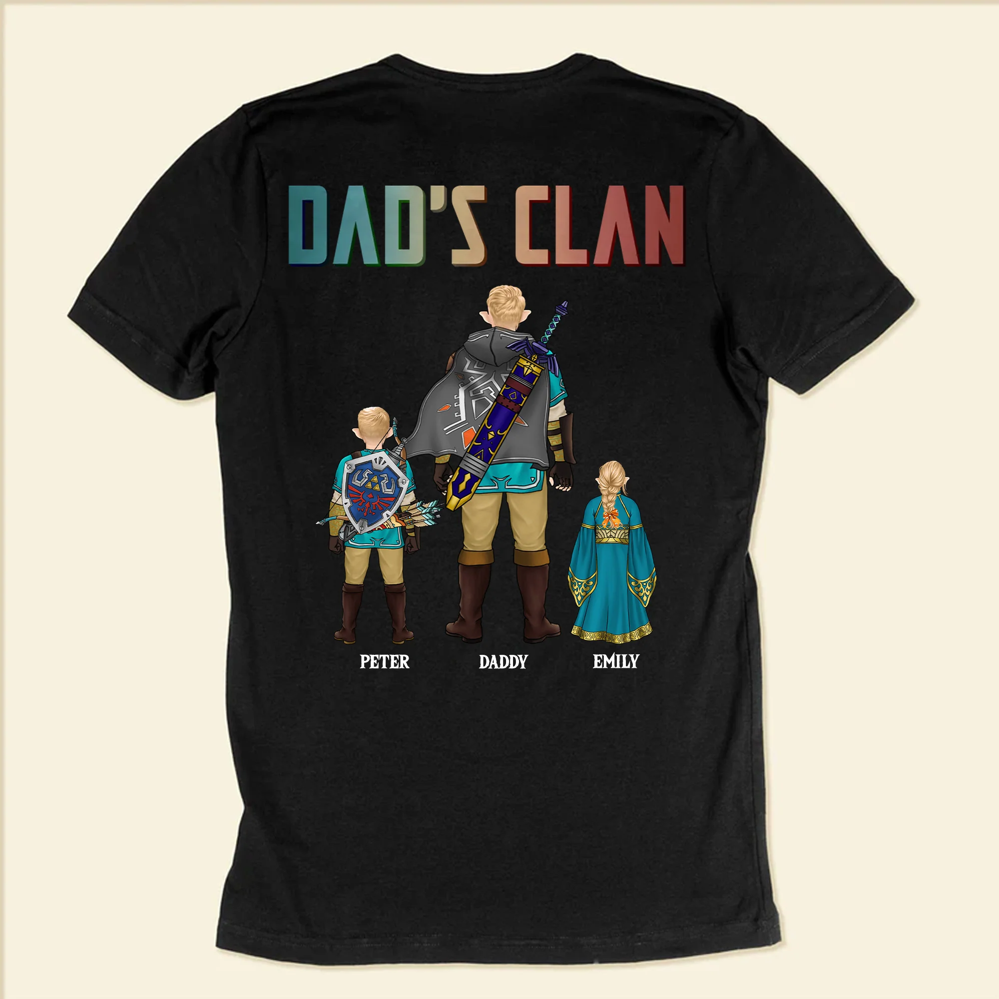 Dad's Clan Clarified No1 In The Galaxy Zelda Dad - Gift For Father's Day - Personalized Shirt 2 Side CL07 - Image 6