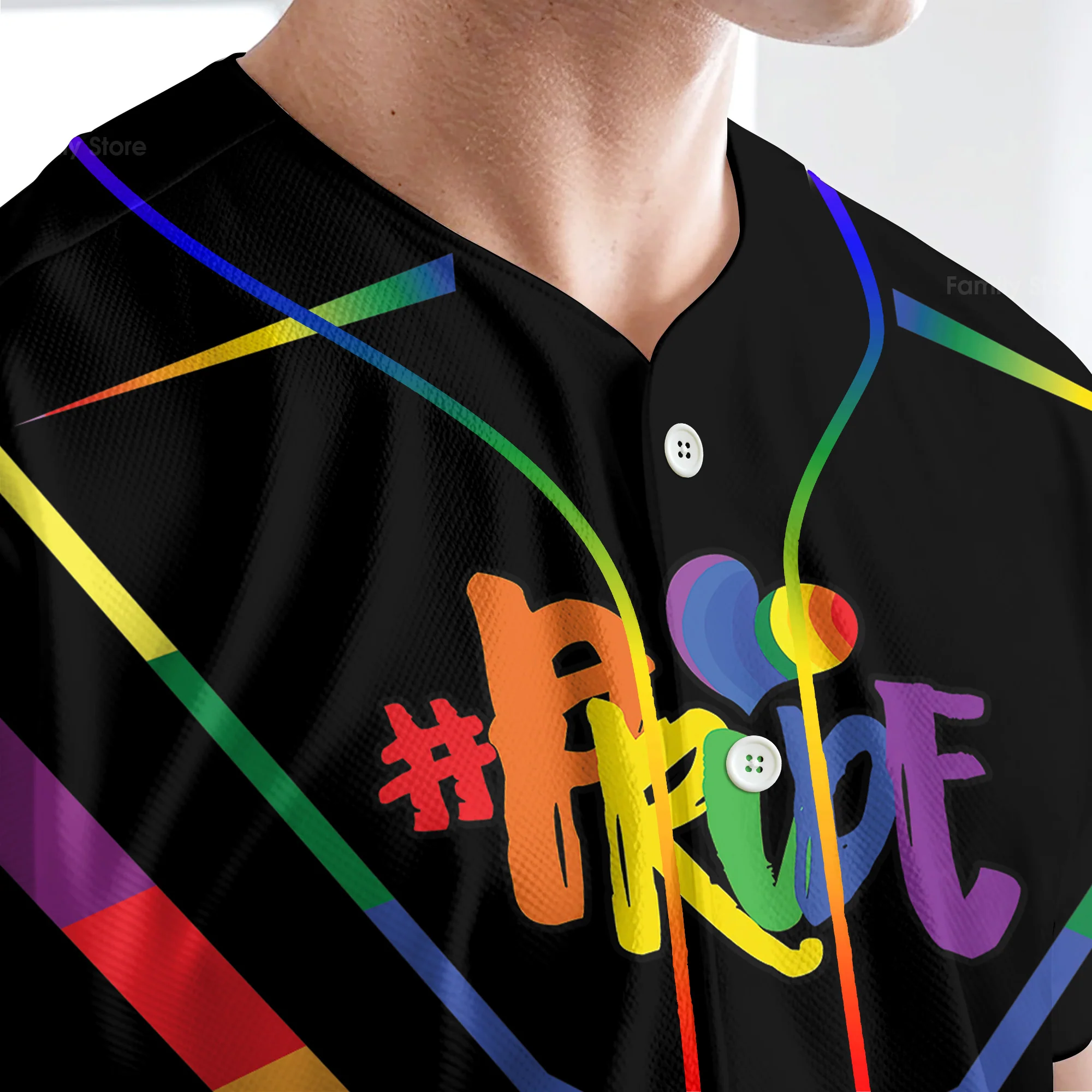 Don't Be Afraid To Show Your True Colours - Baseball Jersey - Christant Gift For Him LGBT Pride - Image 4