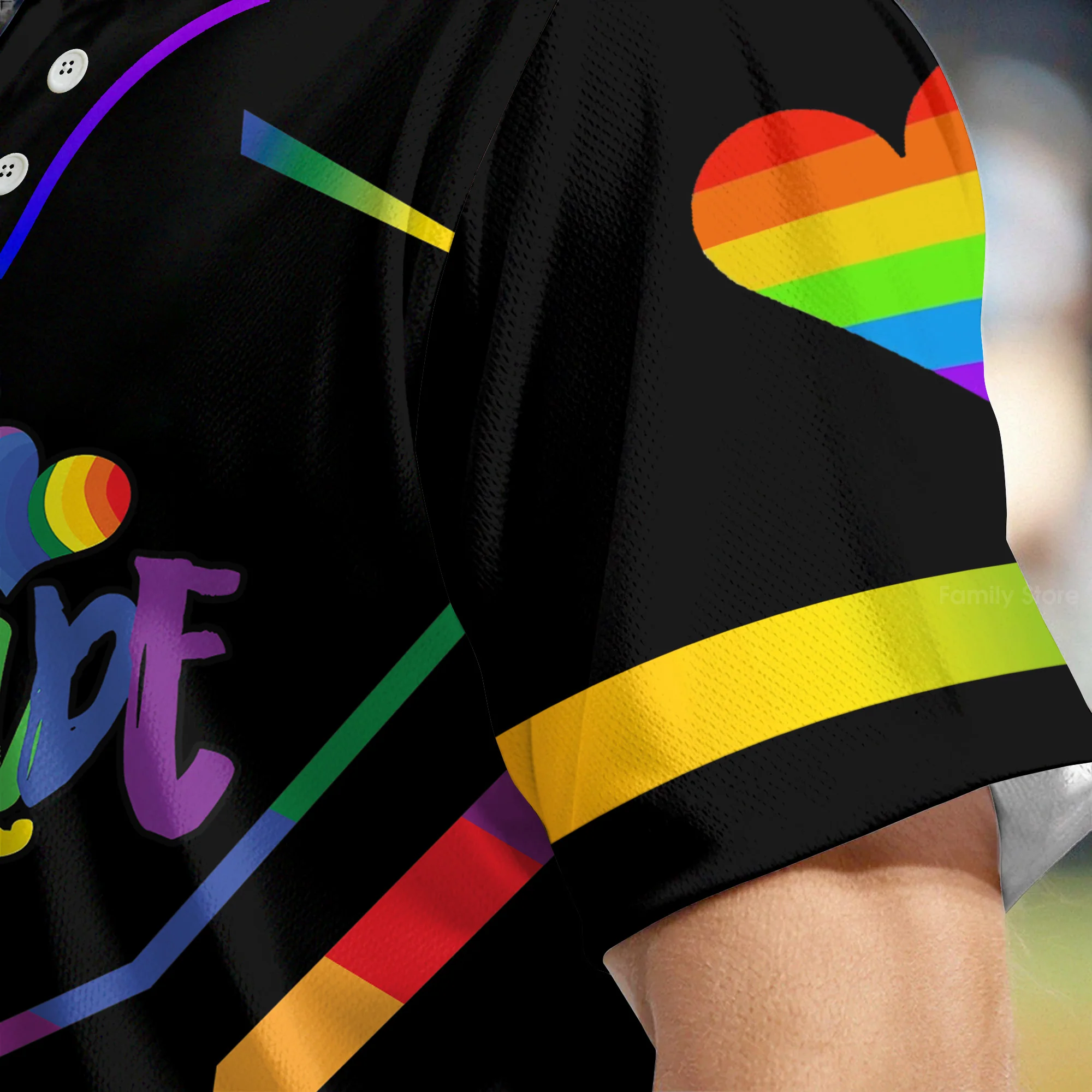 Don't Be Afraid To Show Your True Colours - Baseball Jersey - Christant Gift For Him LGBT Pride - Image 5
