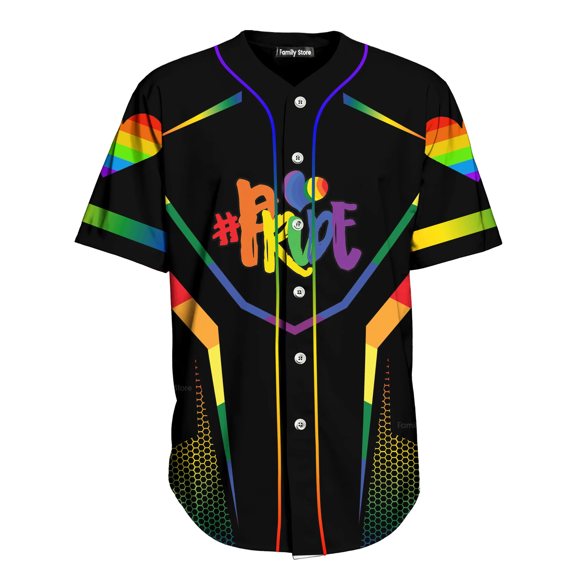Don't Be Afraid To Show Your True Colours - Baseball Jersey - Christant Gift For Him LGBT Pride - Image 7