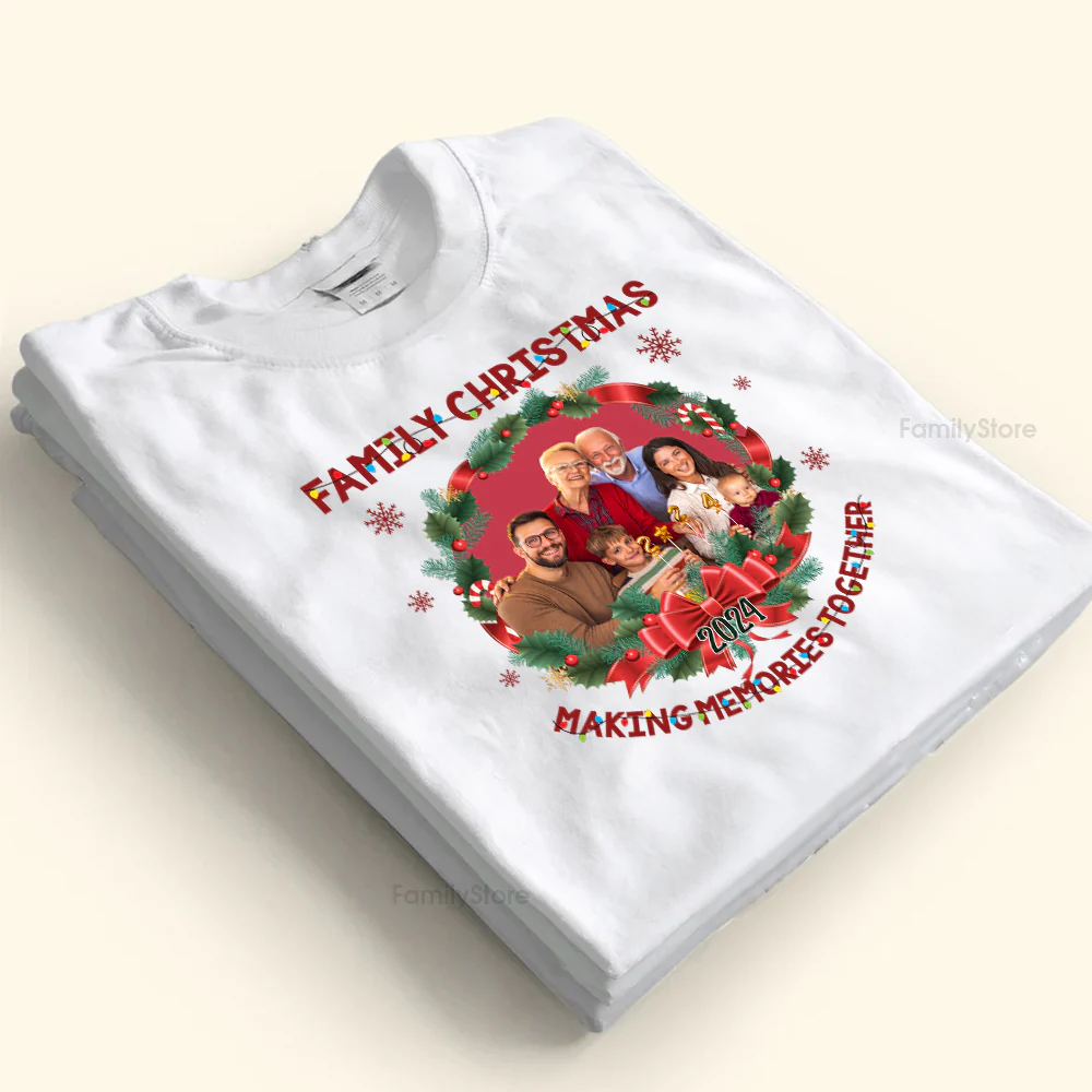 Family Christmas Making Memories Together - Gift For Family - Personalized Shirt NA94 CU4091801 - Image 4