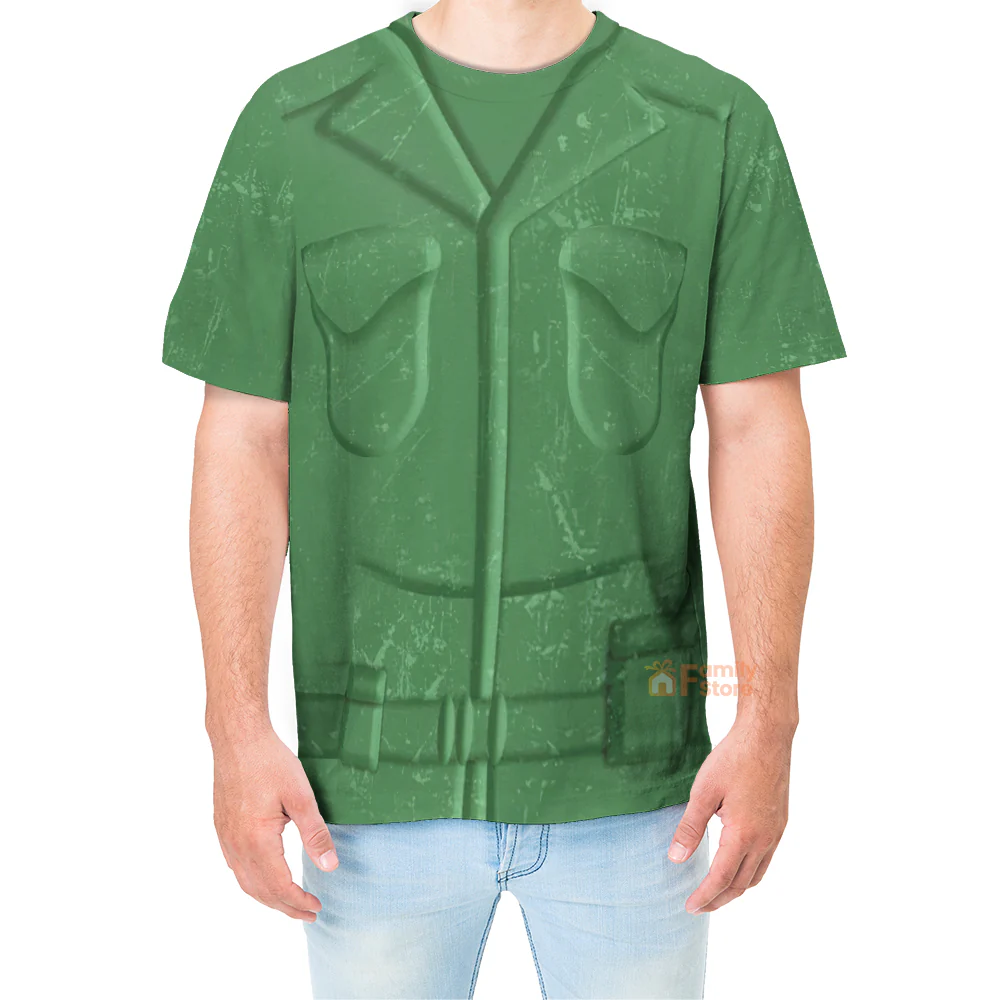 Green Army Toy Story Costume - 3D Tshirt - Image 4