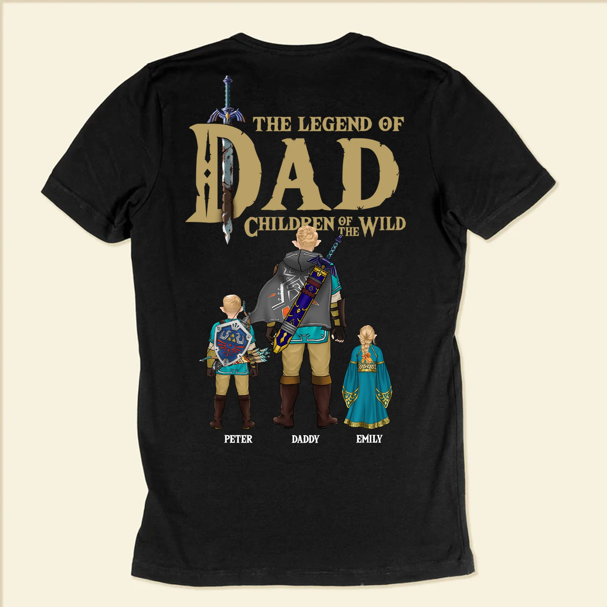 Hyrule Korok The Legend Of Zelda  Dad The Children Of Wild - Gift For Father's Day - Personalized Shirt 2 Side CL07 - Image 5
