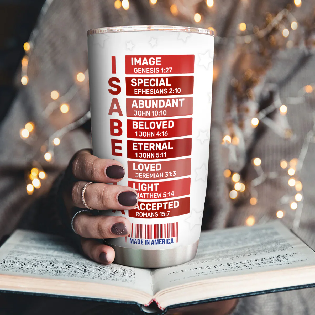 I Am Still A Christian And An American Girl - Personalized Stainless Steel Tumbler - Image 3