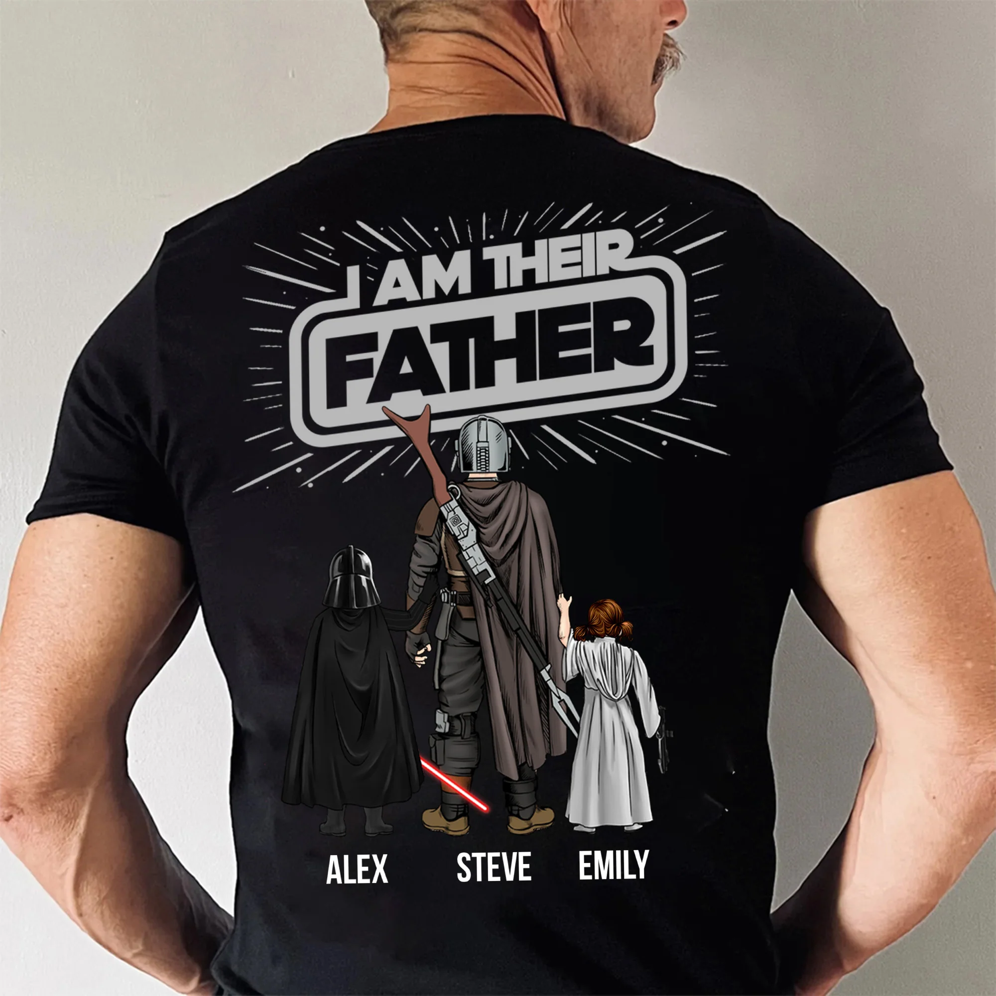 I Am Their Father Number 1 Dad Stwa - Gift For Father's Day - Personalized Shirt 2 Side CL08 - Image 4