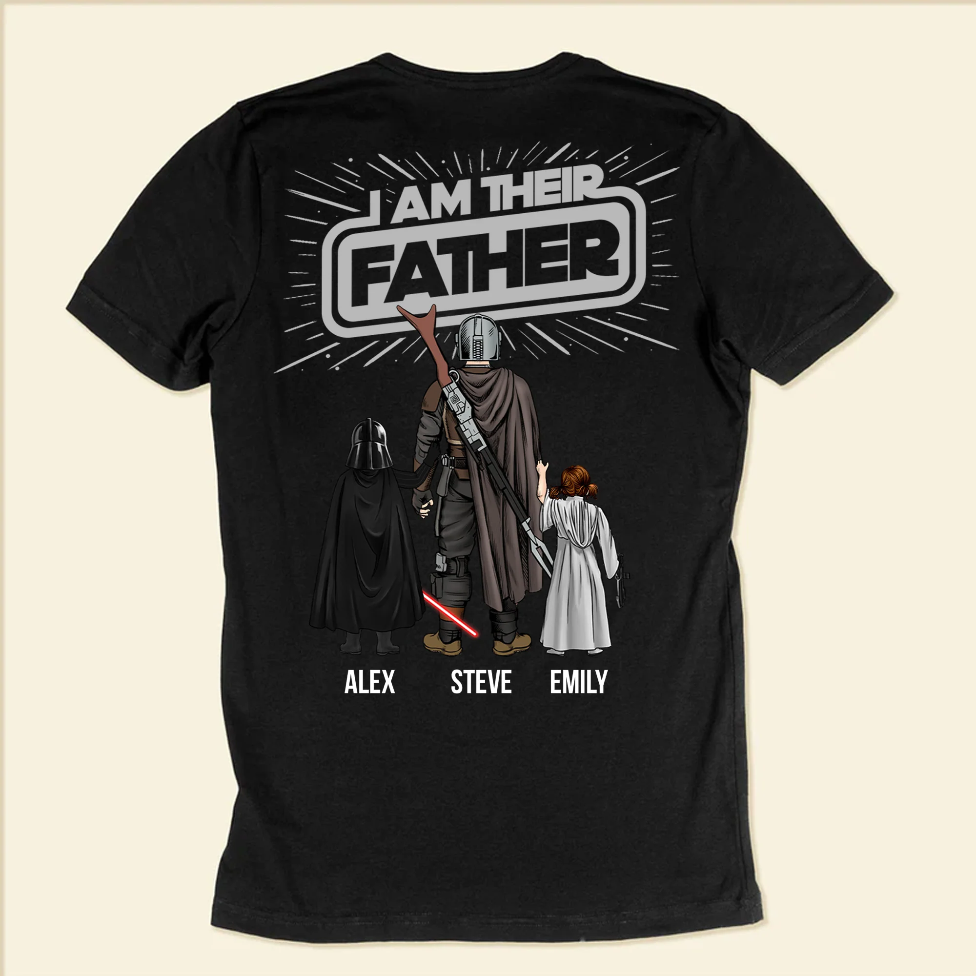 I Am Their Father Number 1 Dad Stwa - Gift For Father's Day - Personalized Shirt 2 Side CL08 - Image 5