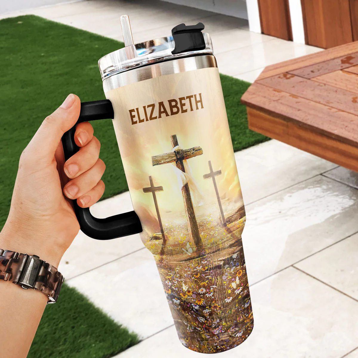 Isaiah 54:17 No Weapon - Personalized Stainless Steel Tumbler - Gift For Her | CLGOD03 HN02 - Image 4