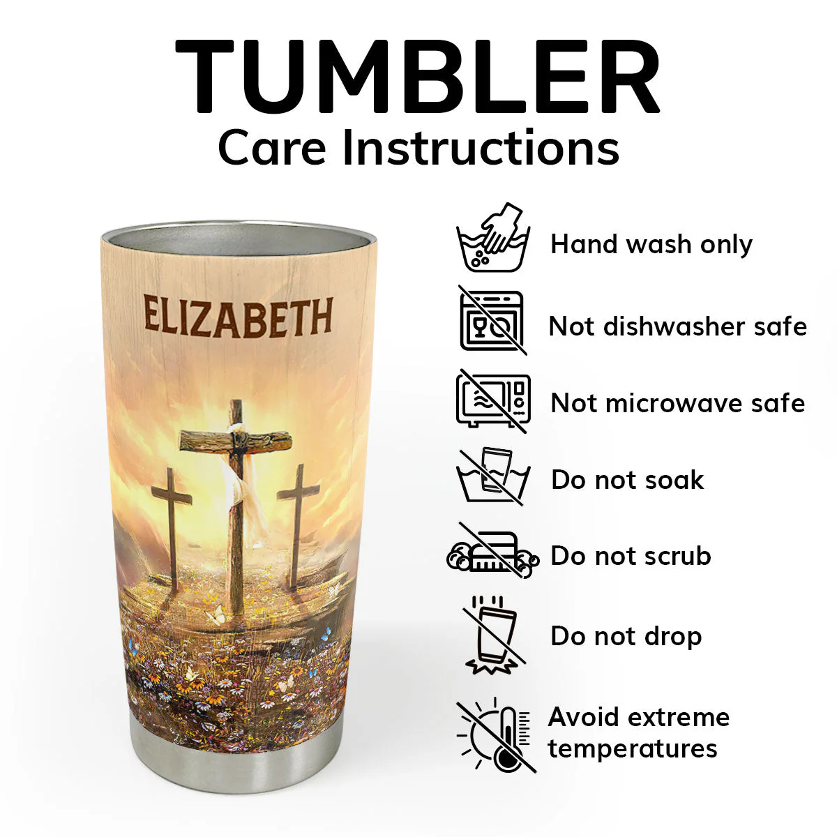 Isaiah 54:17 No Weapon - Personalized Stainless Steel Tumbler - Gift For Her | CLGOD03 HN02 - Image 5