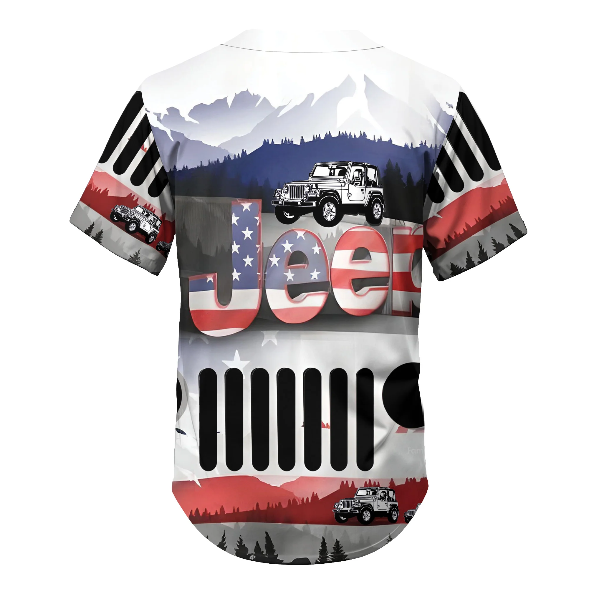 Jeep American Jeep Lover - Baseball Jersey - Christant Gift For Him - Image 6