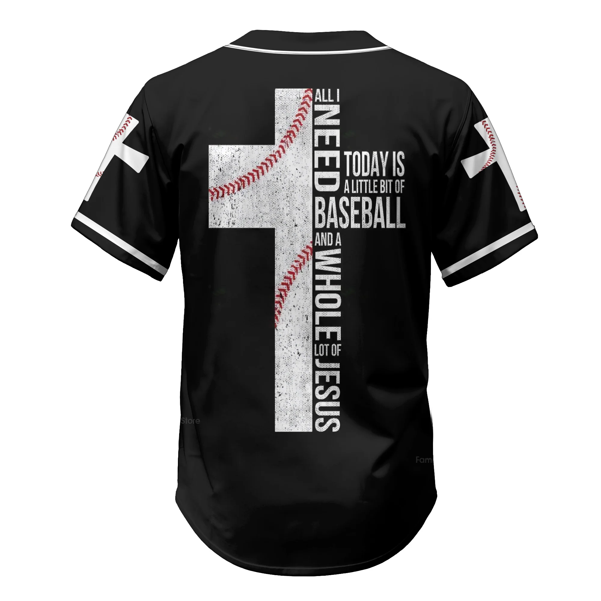 All I need today is a whole lot of Jesus - Baseball Jersey - Christant Gift For Him 118 - Image 6