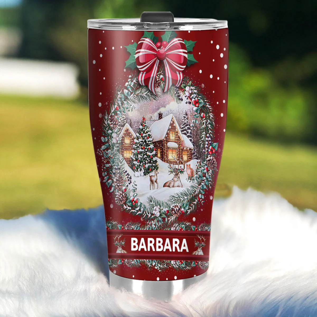 Jesus Is Reason For The Season | Personalized Stainless Steel Tumbler - Image 6