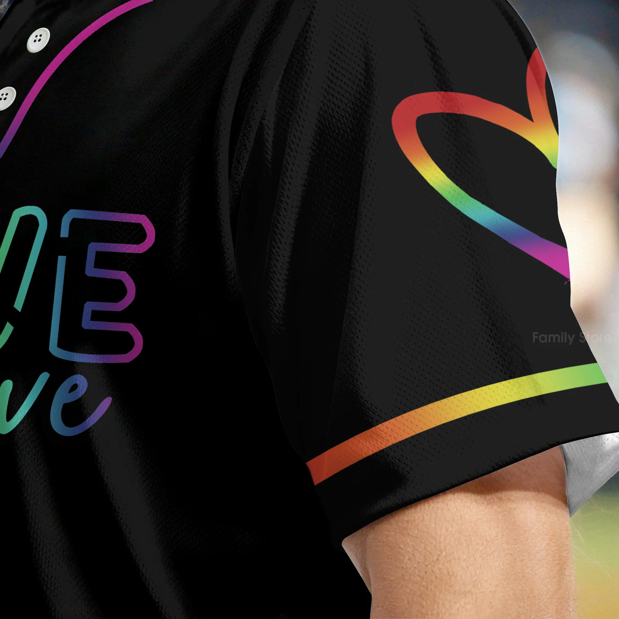 LGBT - Love is love Baseball Tee Jersey Shirt QT206278Td - Image 5
