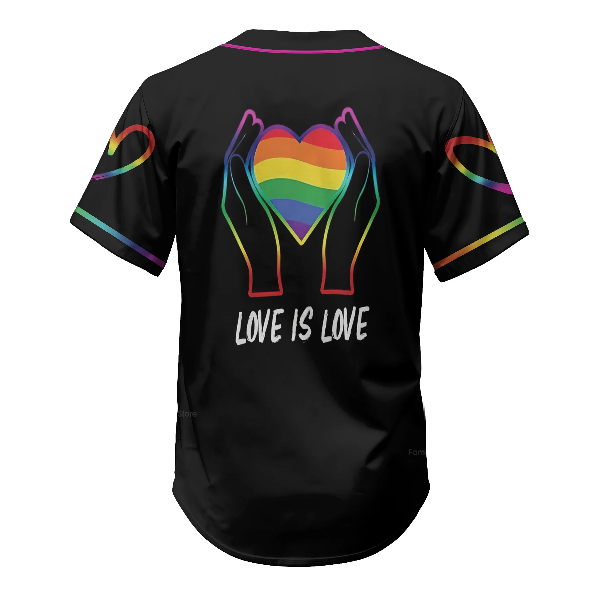 LGBT - Love is love Baseball Tee Jersey Shirt QT206278Td - Image 6