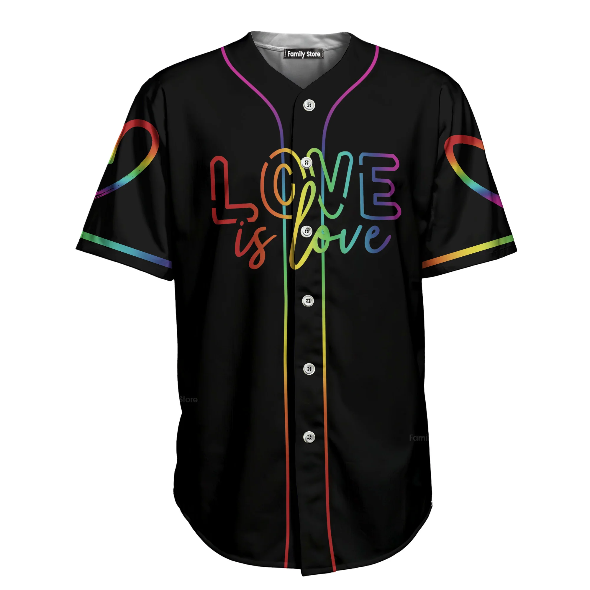 LGBT - Love is love Baseball Tee Jersey Shirt QT206278Td - Image 7