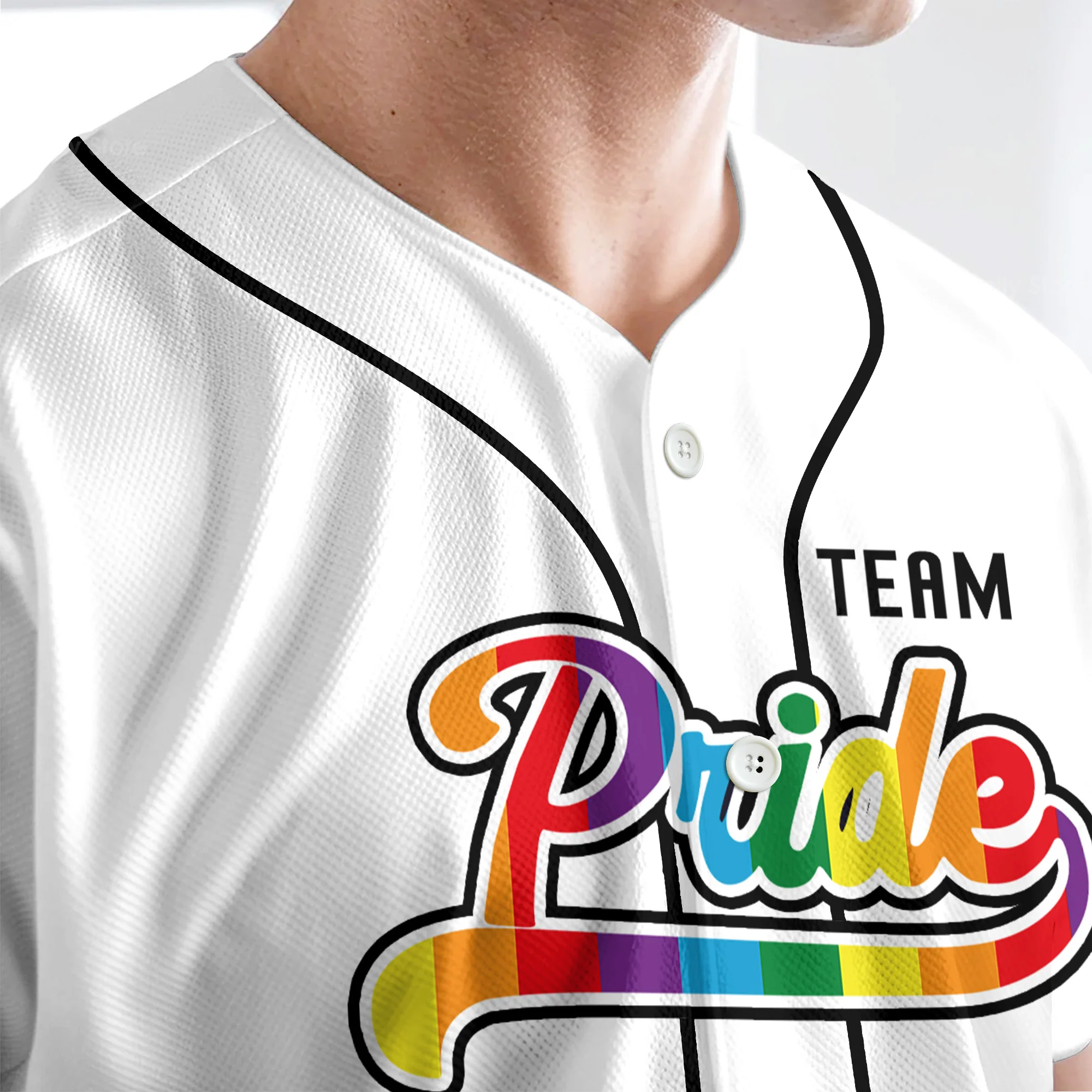 LGBT Pride Personalized Name and Number - Baseball Jersey - Christant Gift For Him - QT204323Td - Image 10