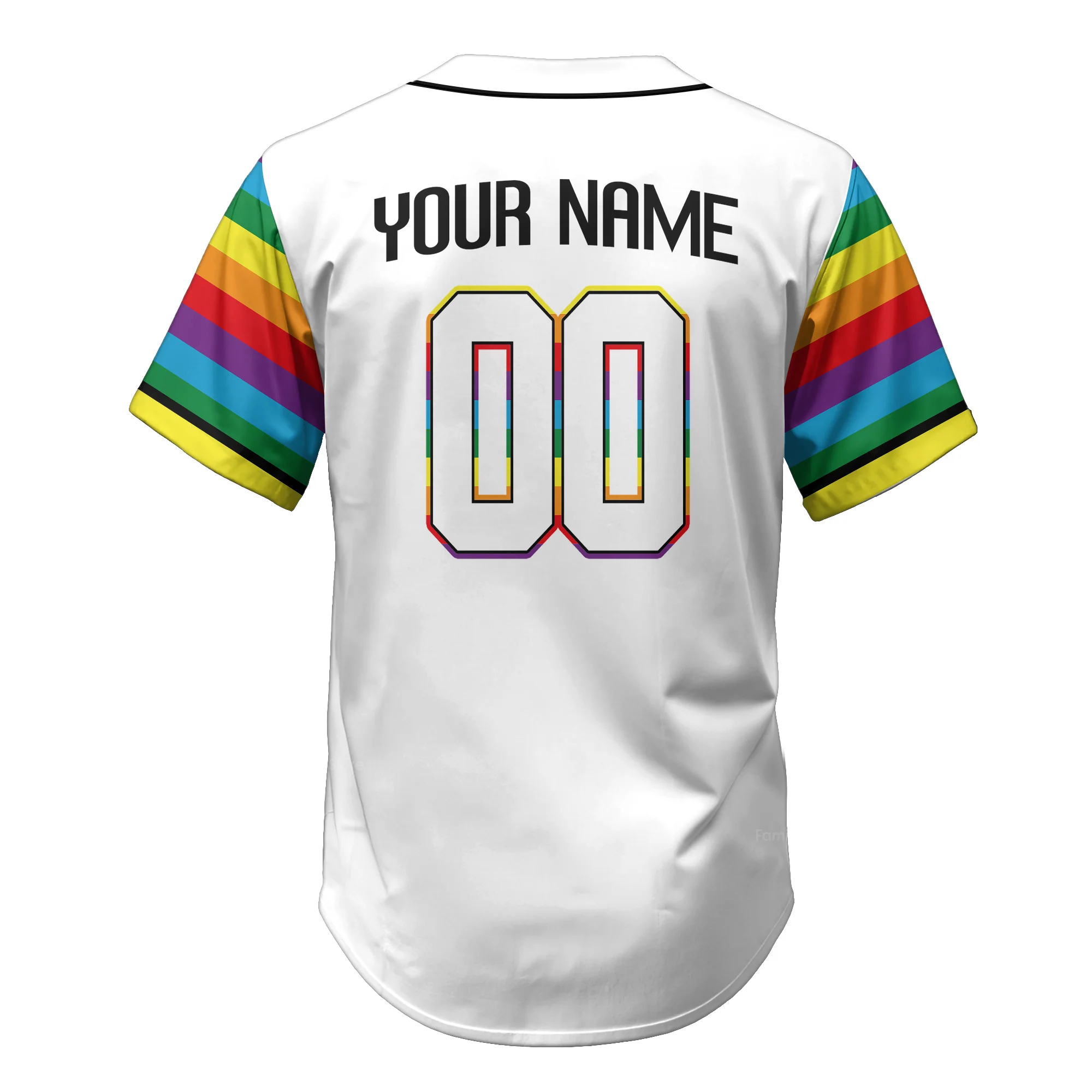 LGBT Pride Personalized Name and Number - Baseball Jersey - Christant Gift For Him - QT204323Td - Image 12