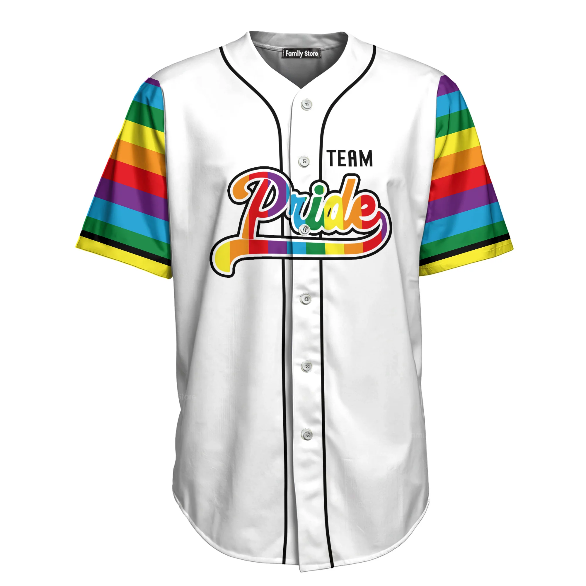 LGBT Pride Personalized Name and Number - Baseball Jersey - Christant Gift For Him - QT204323Td - Image 14