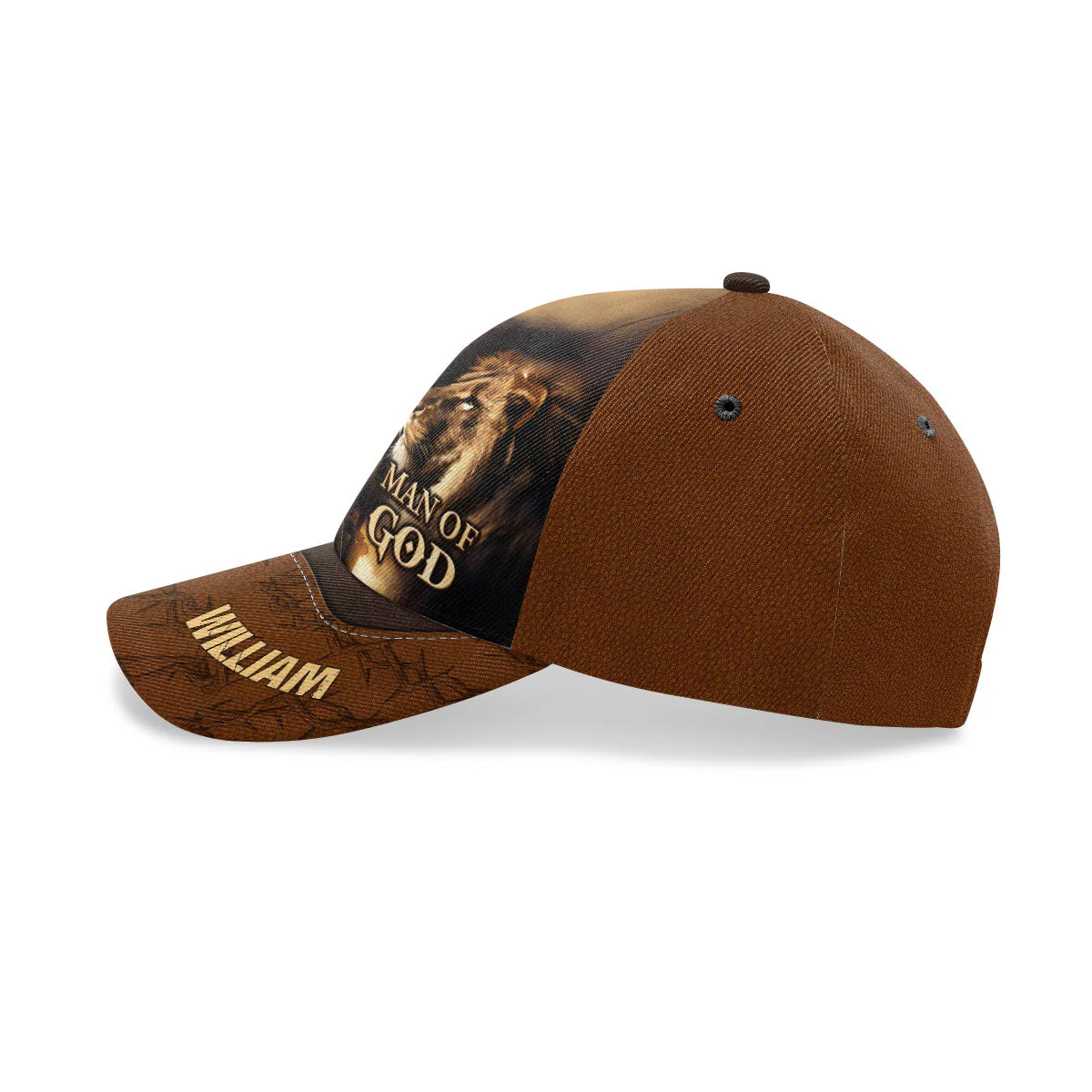 Man Of God Lion - Personalized Classic Cap - Gift For Dad, Husband, Grandpa HN02 - Image 3