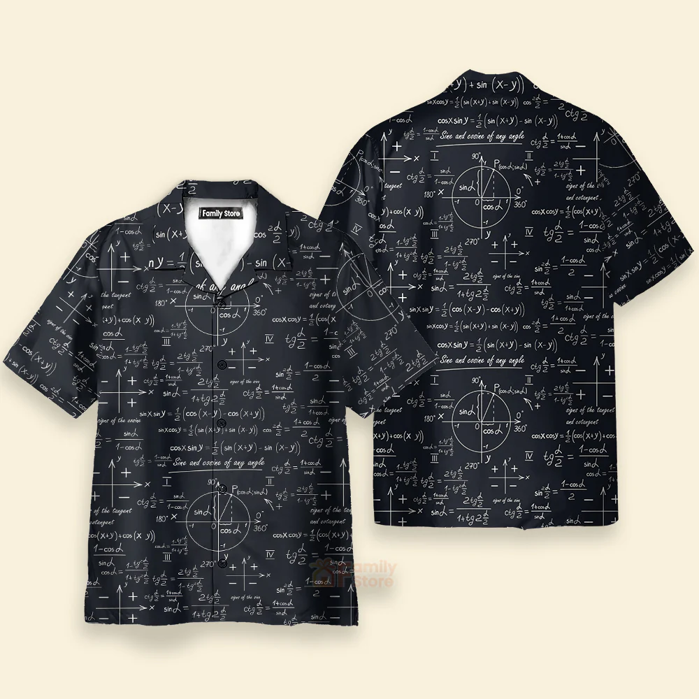 Math Teacher Hawaiian Shirt - Image 3