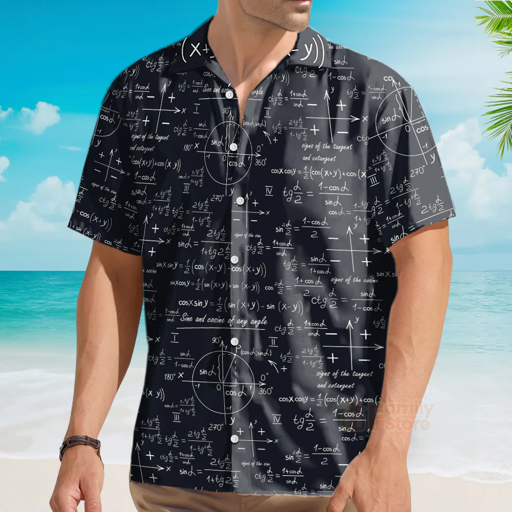 Math Teacher Hawaiian Shirt - Image 4
