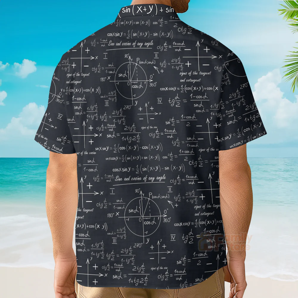 Math Teacher Hawaiian Shirt - Image 5