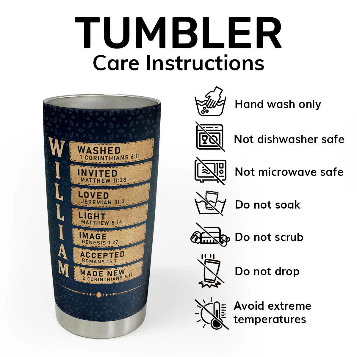 May The Lord Bless You - Personalized Stainless Steel Tumbler - Gift For Her | CLGOD06 HN02 - Image 4