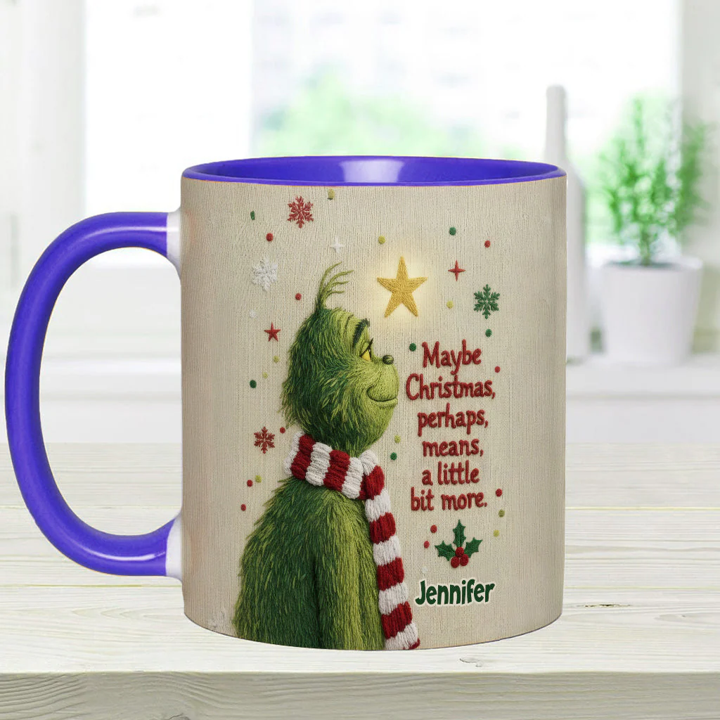 Maybe Christmas Means A Little Bit More - Personalized Accent Mug - Christmas Gift For Movie Fans NL122 - Image 11