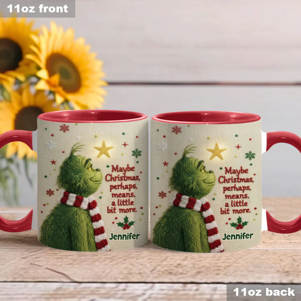 Maybe Christmas Means A Little Bit More - Personalized Accent Mug - Christmas Gift For Movie Fans NL122 - Image 3