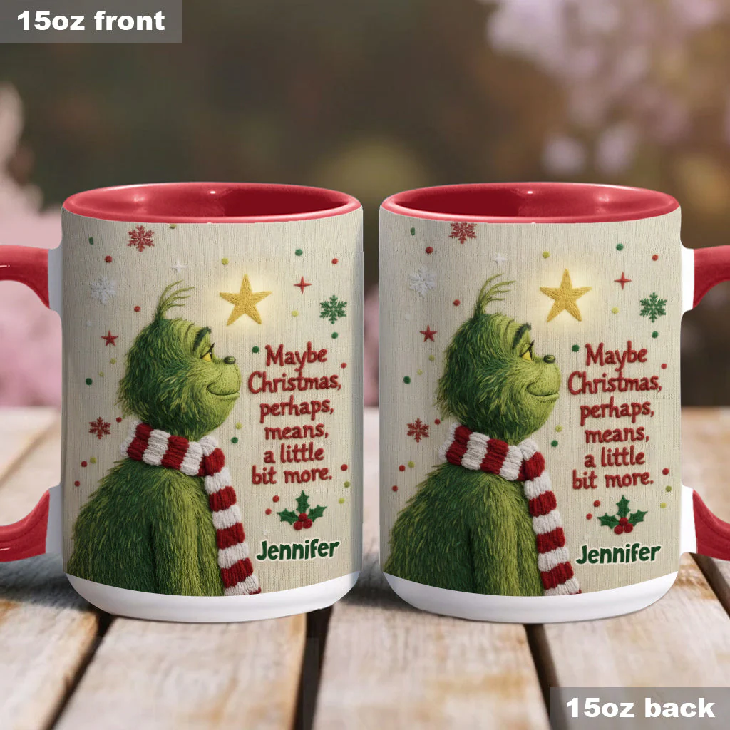 Maybe Christmas Means A Little Bit More - Personalized Accent Mug - Christmas Gift For Movie Fans NL122 - Image 4