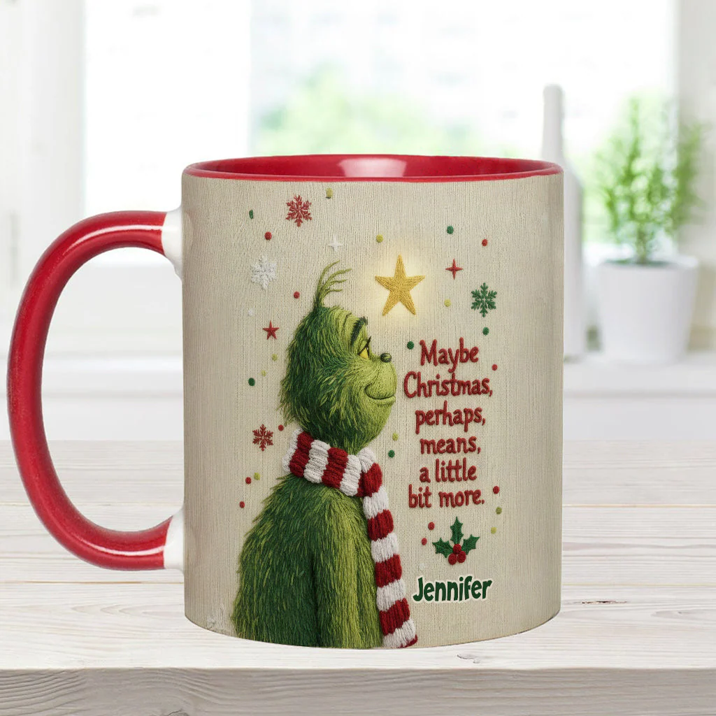 Maybe Christmas Means A Little Bit More - Personalized Accent Mug - Christmas Gift For Movie Fans NL122 - Image 7